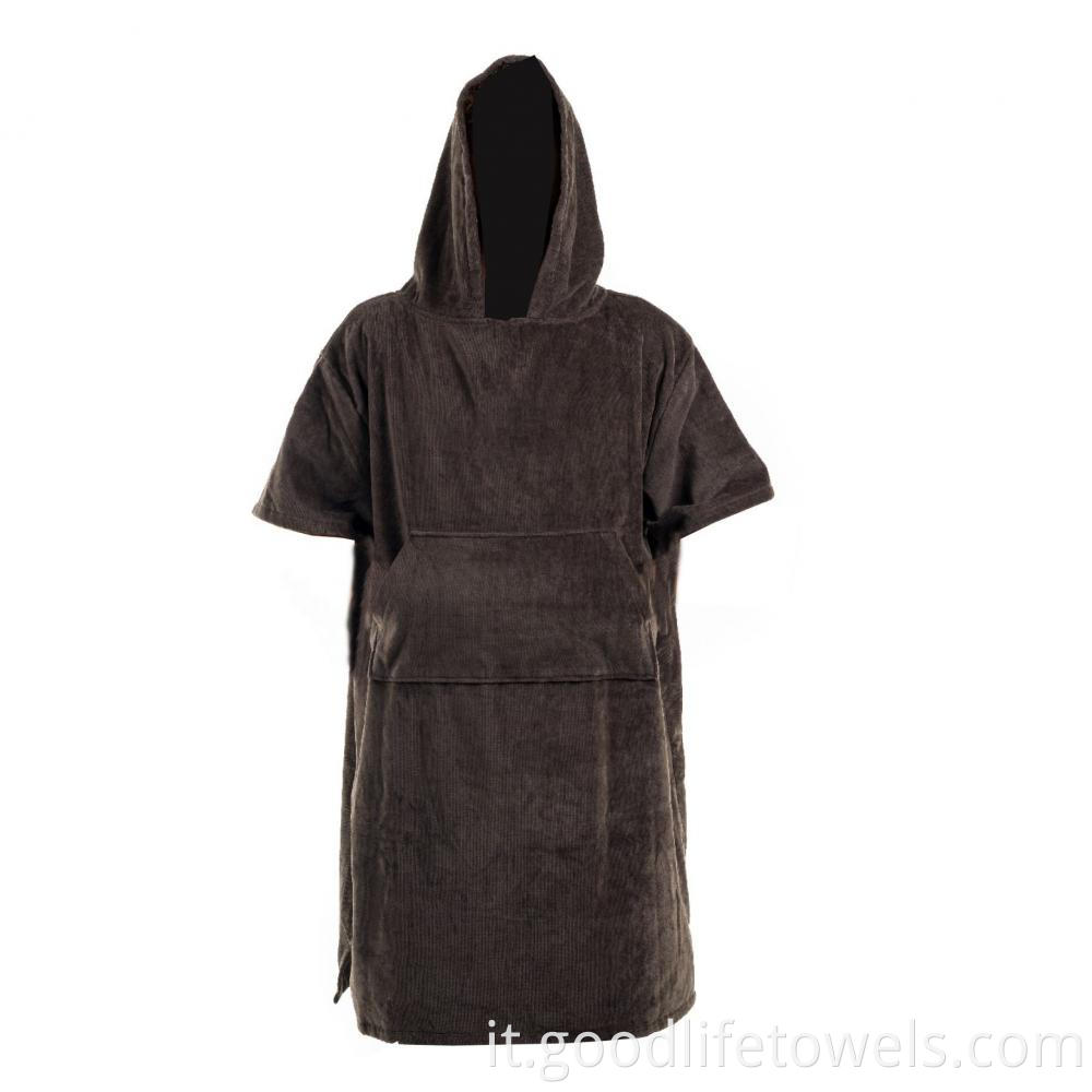 Beach Hooded Towelling Dry Robe Poncho Towel